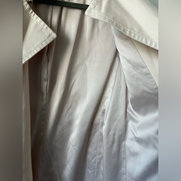 Club Monaco Lyocell Cream Belt Trench Coat Jacket Women Size Small - Picture 13 of 15